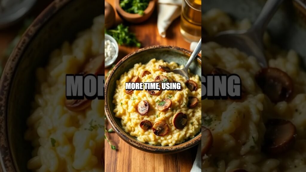 Quick and Delicious Garlic Butter Mushroom Risotto