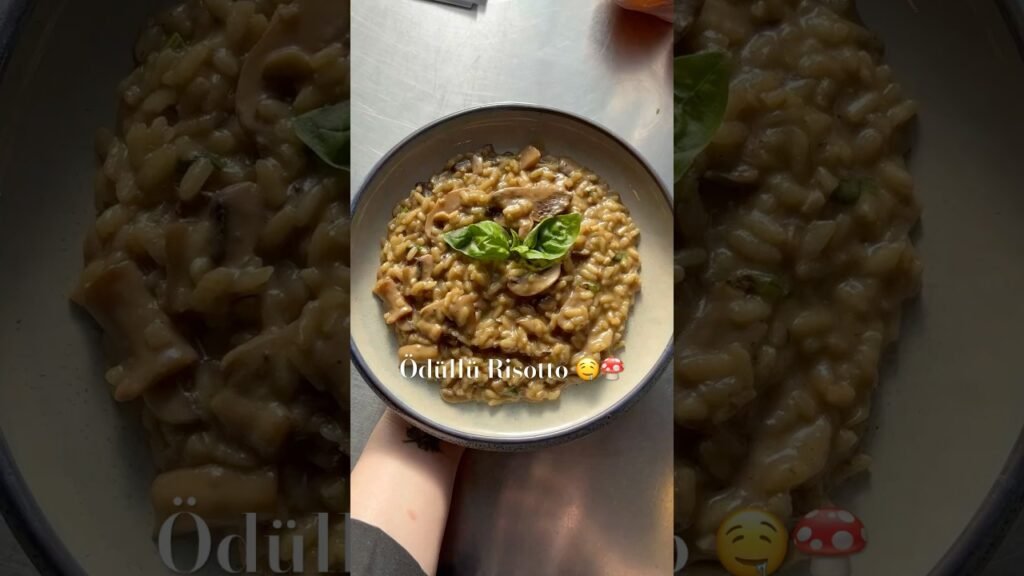 Ödüllü risotto🤤Abartısız bu zamana kadar yediğim en iyi şeylerden biri #risotto mantarlı risotto