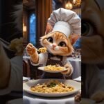 버섯 리조또 Mushroom Risotto    #고양이셰프 #CatChef  #쿠킹냥 #CookingShorts