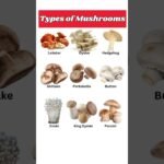 Types of Mushroom #english #shorts #spokenenglish #mushroom