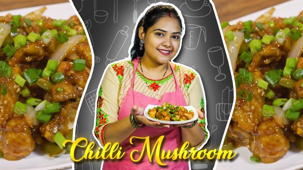 Chilli Mushroom Recipe | Quick & Spicy Street-Style Recipe! 🌶️
