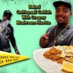 Gafftopsail catfish with mushroom cream risotto. Turning a toxic fish into a delicious meal!