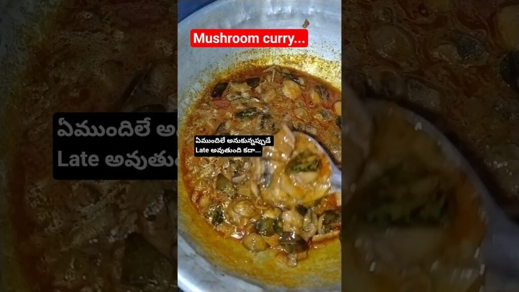 చాలా సింపుల్ గా mushroom curry నేను ఇలాగే chesta#housewifelifestyle#mushroomcurry#husbandslunch#food