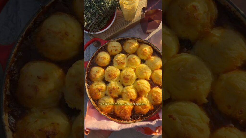 Zapiekanka grzybowa pod chrupiącymi ziemniakami ✨