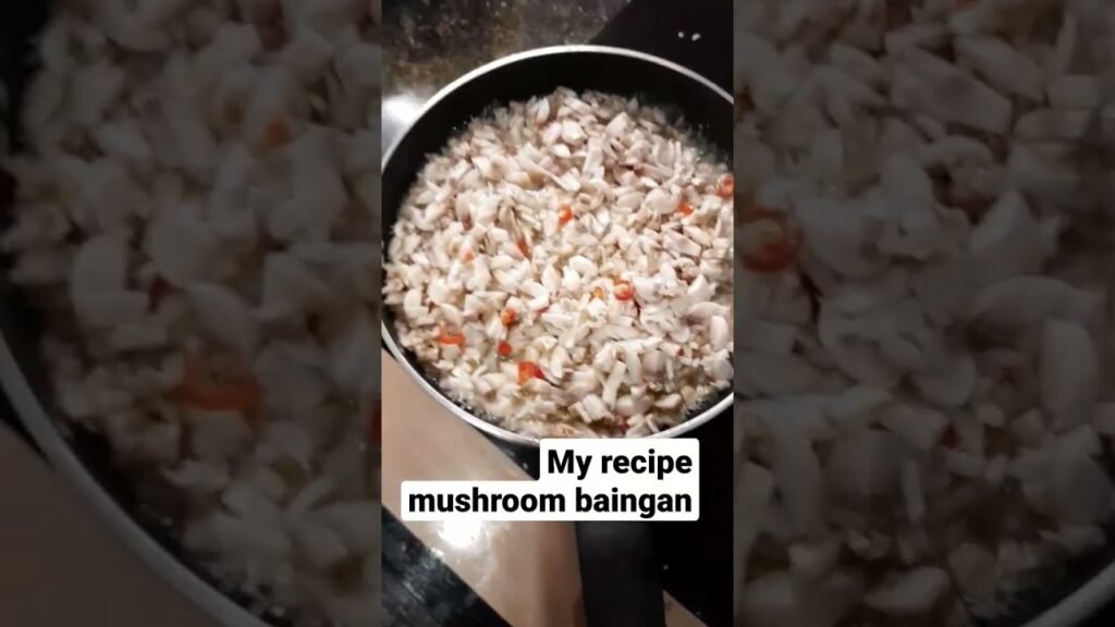 My recipe mushroom baingan🤗😊