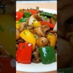 “Quick & Delicious: Sautéed Mushrooms with Colorful Bell Peppers!” 🍄🍄🍄🌶😋#shorts#Dinner #mushrooms