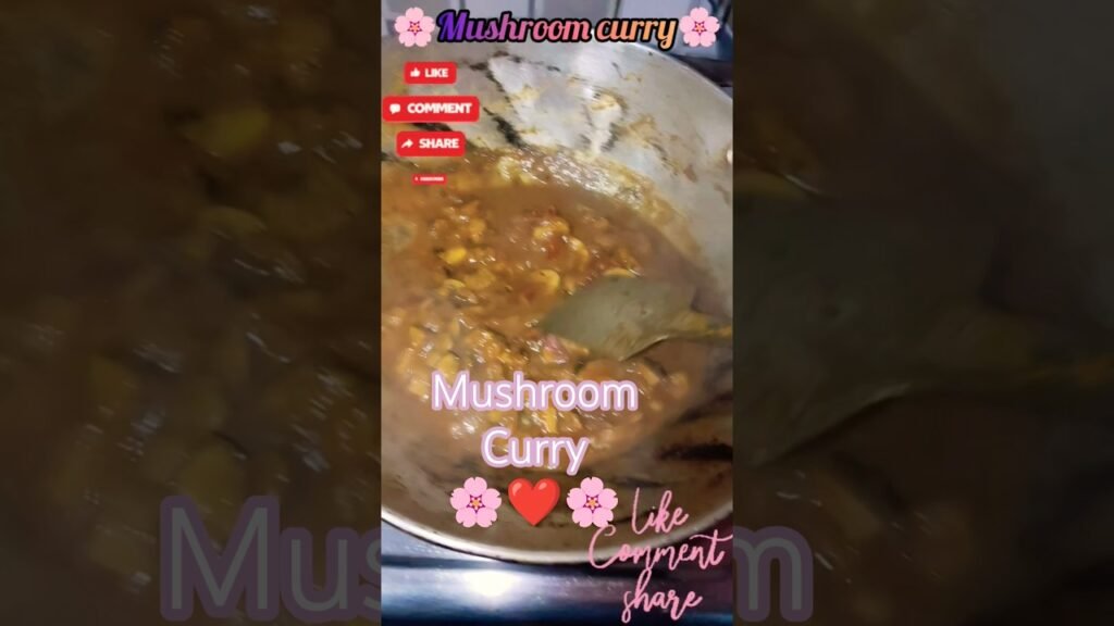 mushroom curry/mamalifestyle #youtube #odiavolg #minivlog #shorts #recipe #yt #like