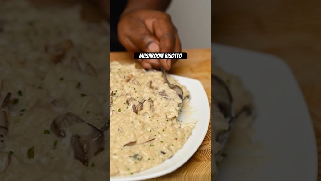 Delicious Mushroom Risotto!!  #easyrecipes #risotto #mushroom