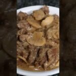 Tender Beef and Mushroom!! So Creamy!! #beef #beefmushroom #beeffordinner
